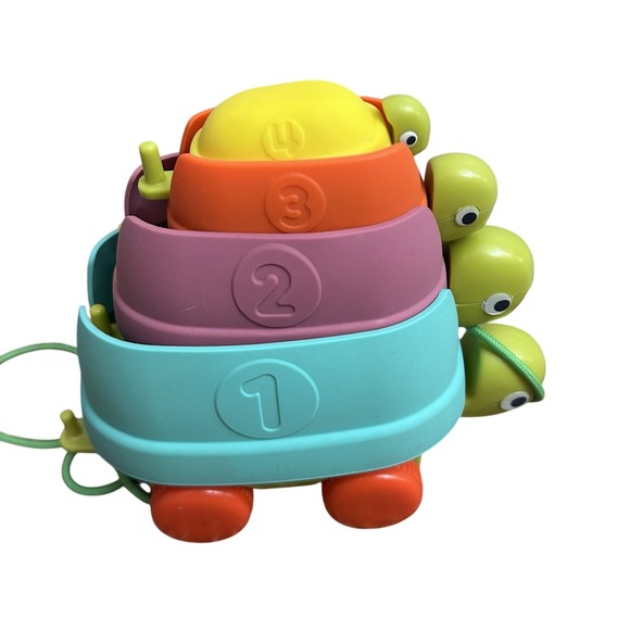 Gigglescape Turtle Pull-Along Toy – Classic Toddler Learning Toy New W/O Box - Picture 3 of 6